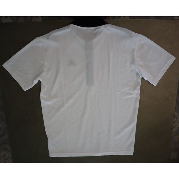 adidas HY5516 Men's Sz S White Logo Print Colorblock Short Sleeve Polo Shirt $55 - Picture 7 of 9